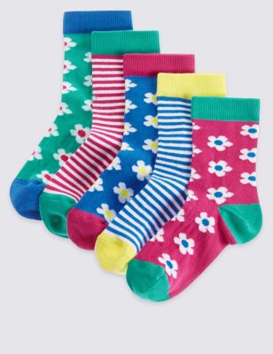 5 Pairs of Cotton Rich Socks with Freshfeet&trade; &#40;1-6 Years&#41;
